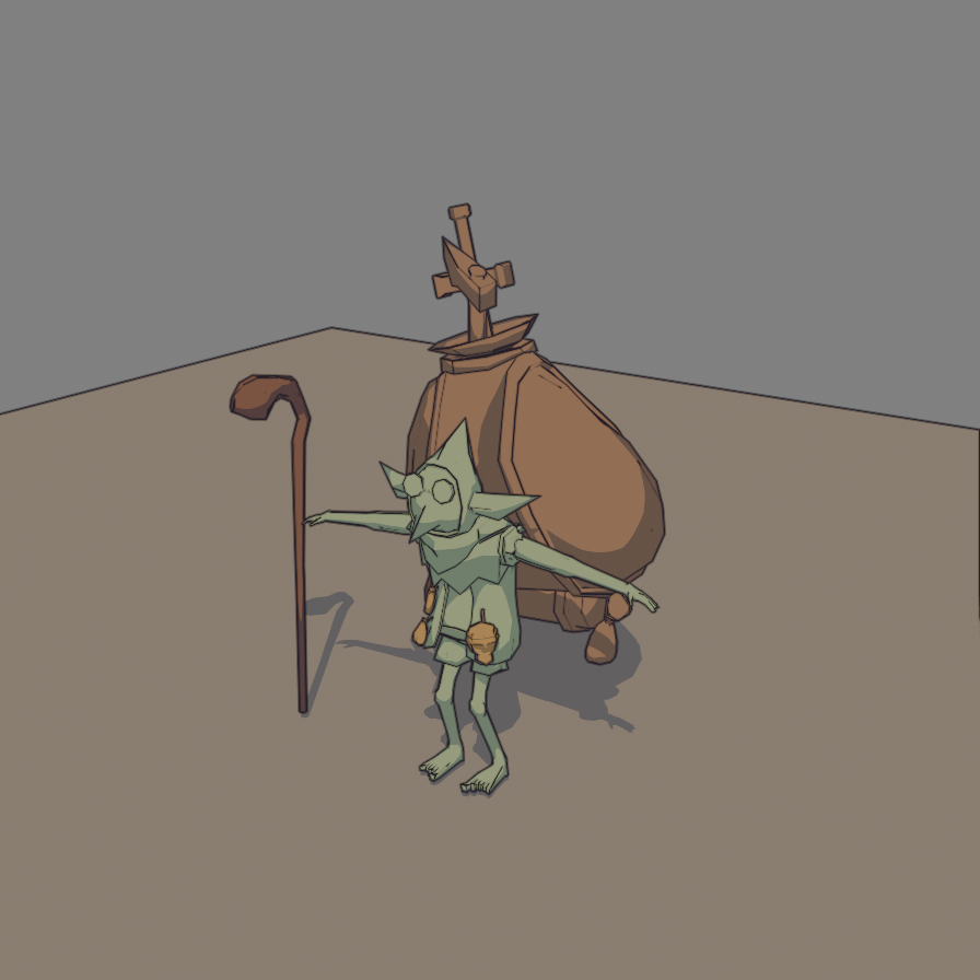 Goblin rendered through the tuned Malt NPR pipeline