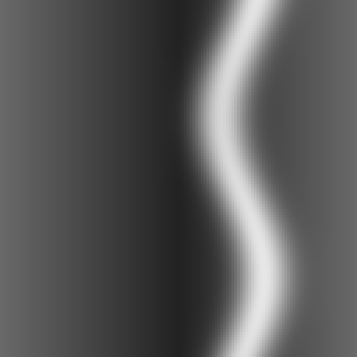Upscaled greyscale reconstruction glass opacity mask